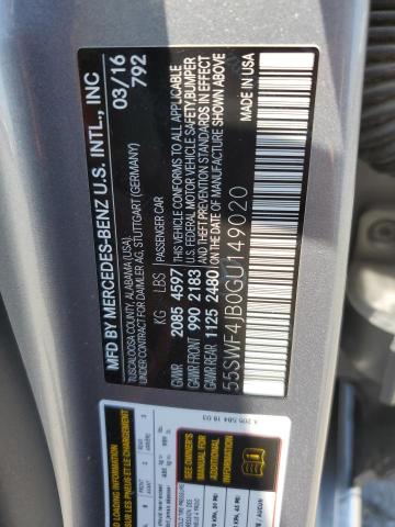 55SWF4JB0GU149020 Mercedes-Benz C 300