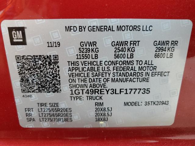 1GT49REY3LF177735 GMC Sierra K2500 Denali