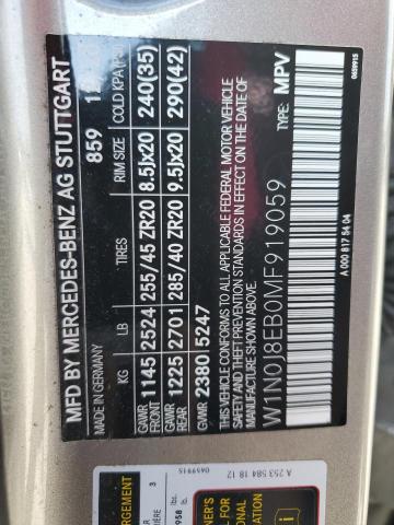 2021 MERCEDES-BENZ GLC COUPE - W1N0J8EB0MF919059