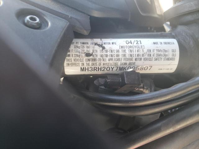 2021 YAMAHA MT-03 MH3RH20Y7MK005807