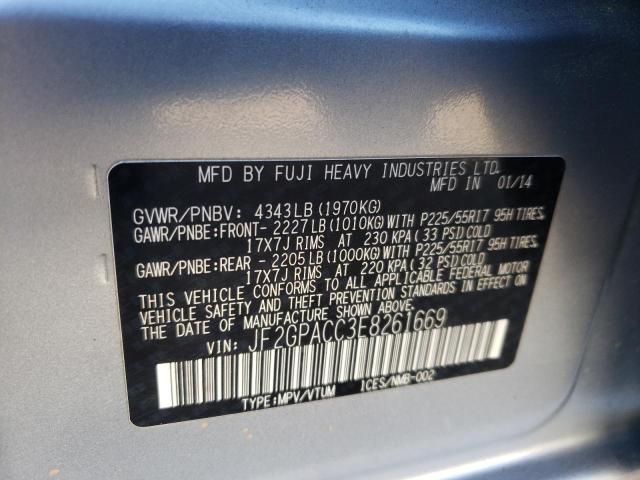 JF2GPACC3E8261669 Subaru Xv Crosstrek 2.0 Premium