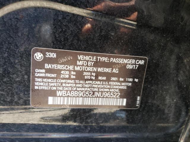 WBA8B9G52JNU96522 BMW 330 I