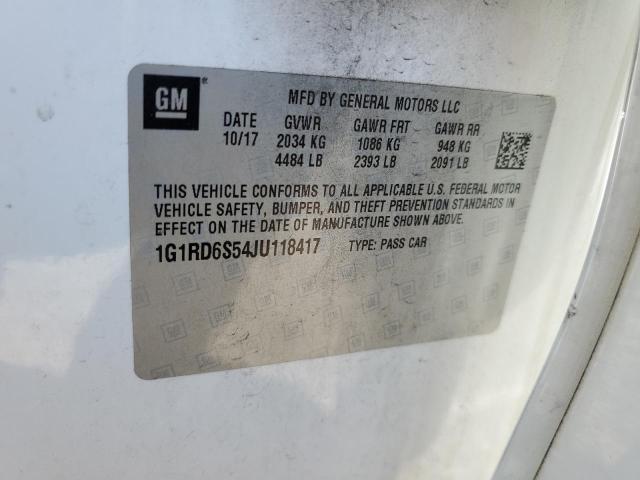 VIN 1G1RD6S54JU118417 2018 Chevrolet Volt, Premier no.12