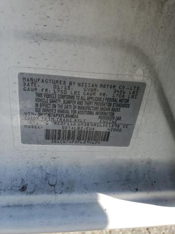 3N1CN7APXFL894624 Nissan VERSA S