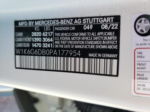 W1K6G6DB0PA177954 Mercedes-Benz S-Class S 500 4MAT 10