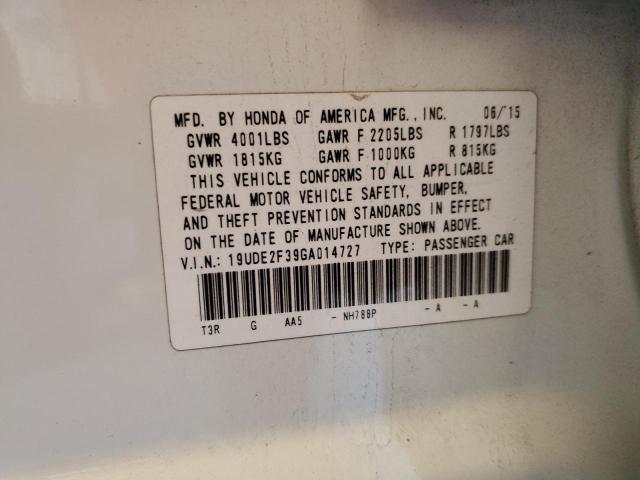 19UDE2F39GA014727 Acura Ilx Base Watch Plus