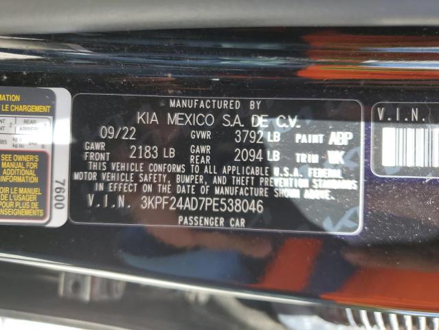 3KPF24AD7PE538046 | 2023 KIA FORTE LX