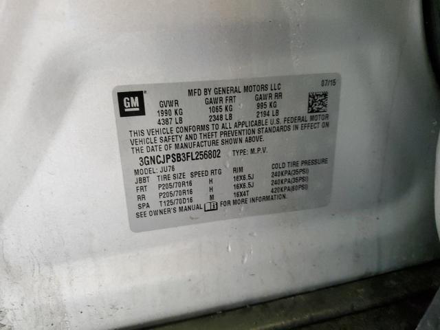 2015 CHEVROLET TRAX 1LS - 3GNCJPSB3FL256802