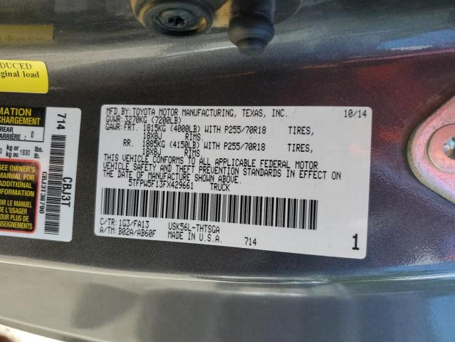 2015 TOYOTA TUNDRA SR - 5TFPW5F13FX429661