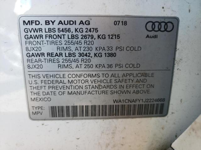 WA1CNAFY1J2224668 2018 AUDI Q5 - Image 13