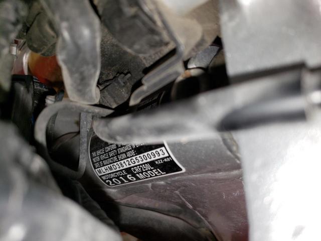 2016 HONDA CRF250 L - MLHMD3812G5300993