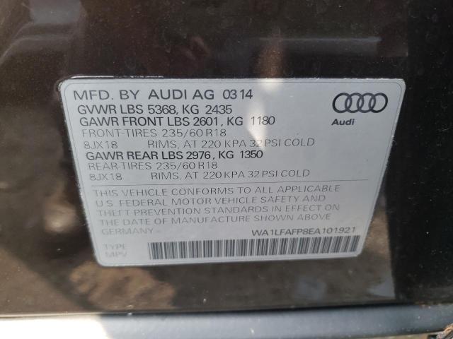 VIN WA1LFAFP8EA101921 2014 Audi Q5, Premium Plus no.12