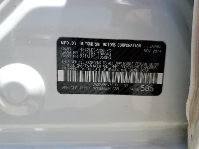 2015 MITSUBISHI LANCER EVO JA32W8FV8FU011191