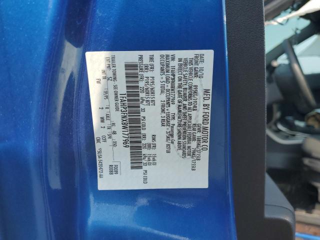 2011 Ford Focus Se VIN: 1FAHP3FNXBW177969 Lot: 61476153