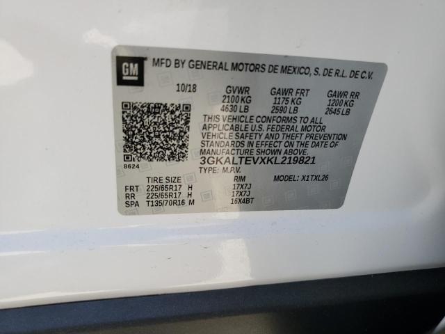 3GKALTEVXKL219821 GMC Terrain Sle
