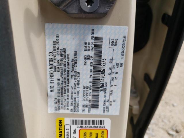 2018 LINCOLN MKZ PREMIE 3LN6L5A90JR615575