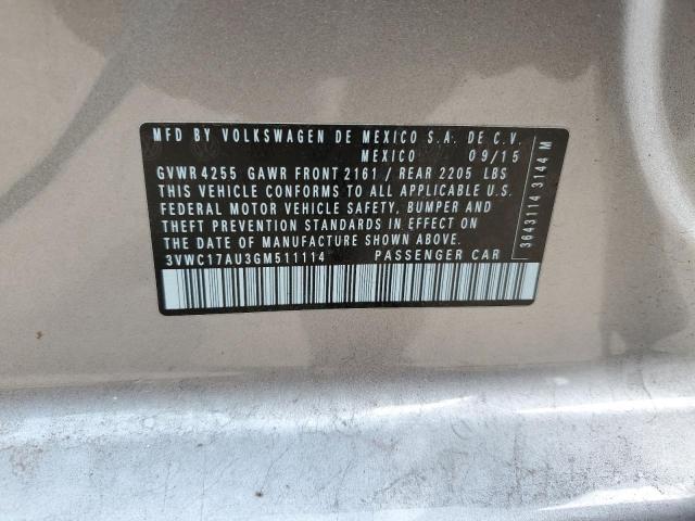 2016 VOLKSWAGEN GOLF SPORT - 3VWC17AU3GM511114