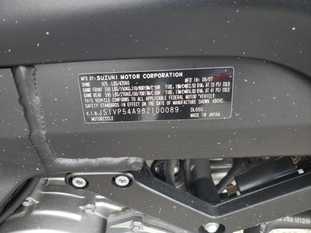 2008 SUZUKI DL650 - JS1VP54A982100089