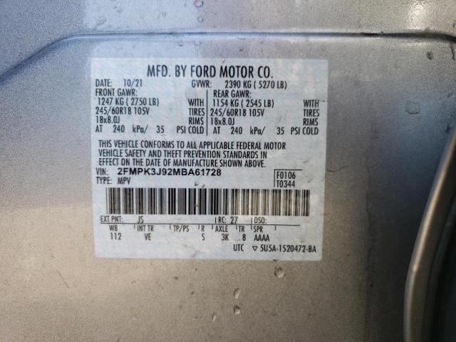 2FMPK3J92MBA61728 2021 FORD EDGE, photo no. 14