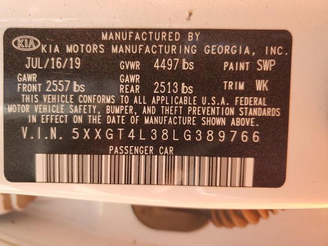 5XXGT4L38LG389766 KIA Optima Lx
