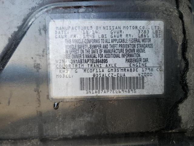 3N1AB7AP7EL694895 Nissan SENTRA S
