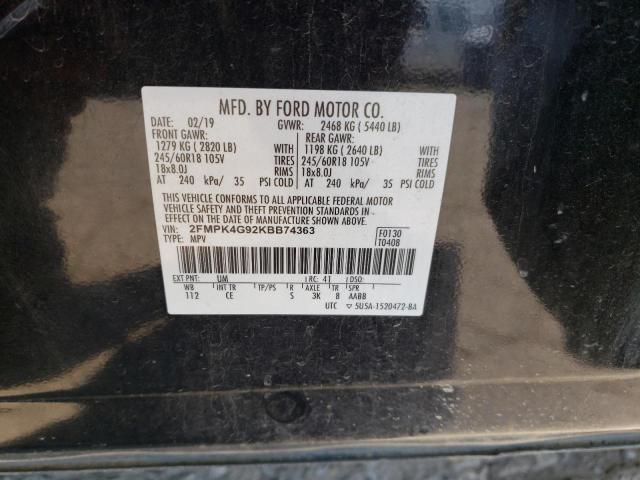 2FMPK4G92KBB74363 2019 FORD EDGE, photo no. 13