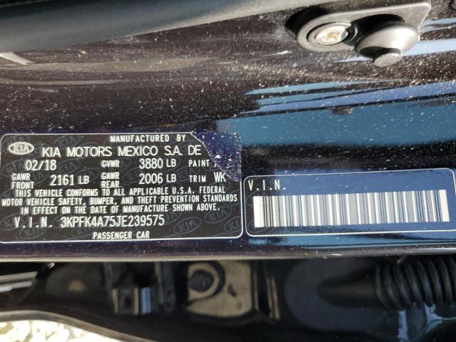 3KPFK4A75JE239575 KIA FORTE LX