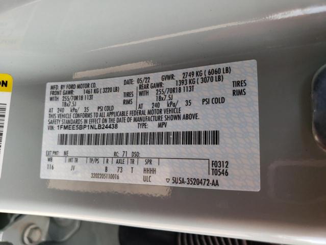 1FMEE5BP1NLB24438 Ford Bronco Base