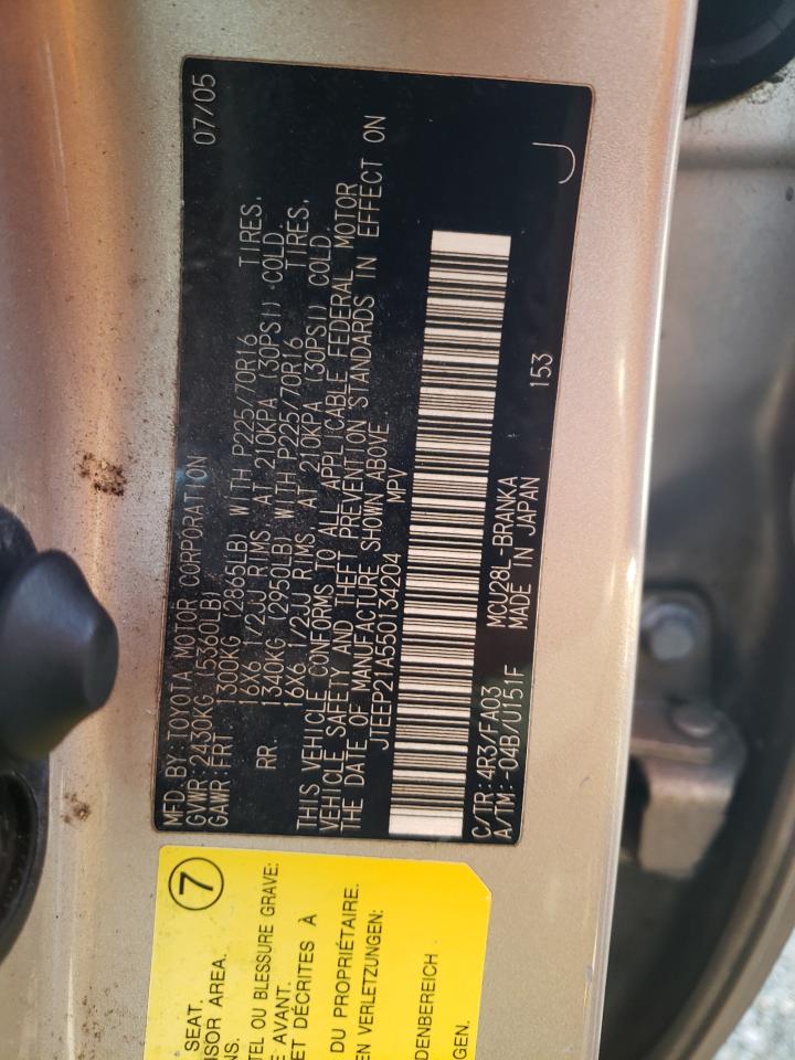 JTEEP21A550134204 2005 Toyota Highlander Limited