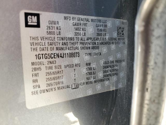 1GTG5CEN4J1108073 GMC CANYON SLE