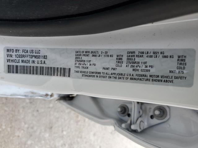 VIN 1C6SRFFT0PN581183 RAM 1500 BIG H 2023 12