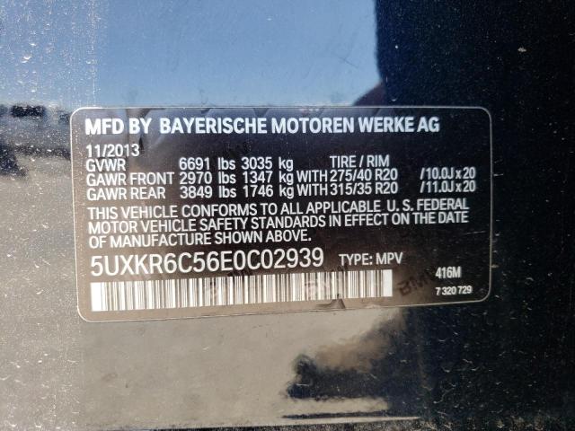 VIN 5UXKR6C56E0C02939 2014 BMW X5, Xdrive50I no.13