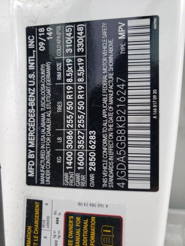 4JGDA5GB8KB216247 Mercedes-Benz Gle 400 4matic