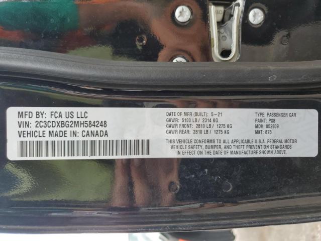 2C3CDXBG2MH584248 Dodge Charger Sxt