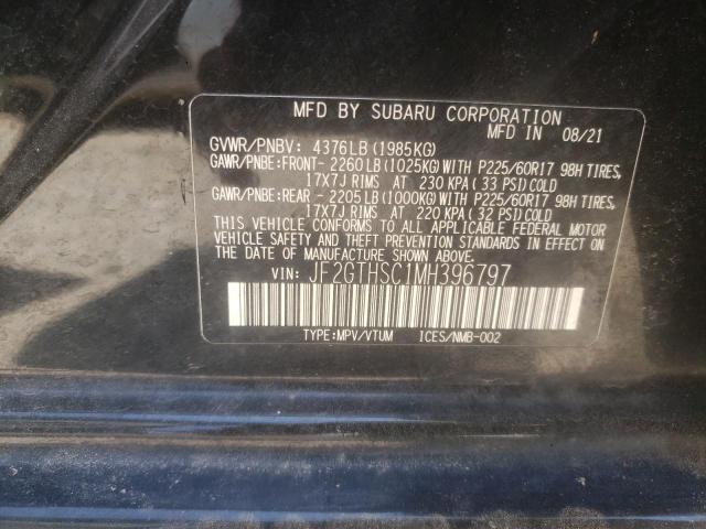JF2GTHSC1MH396797 Subaru Crosstrek Sport