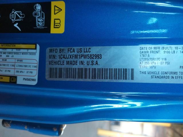 1C4JJXFM1PW582993 Jeep Wrangler Rubicon