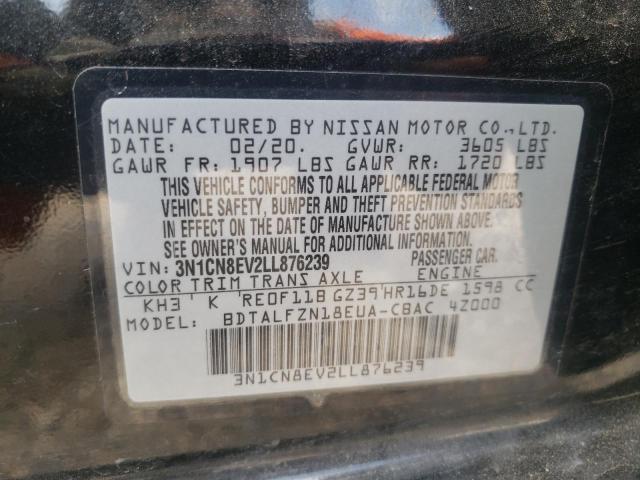 3N1CN8EV2LL876239 | 2020 NISSAN VERSA SV