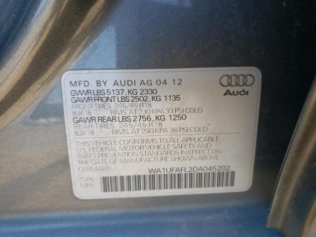 VIN WA1UFAFL2DA045202 2013 Audi A4, Premium Plus no.12