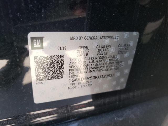 2019 CADILLAC CT6 PREMIU - 1G6KD5RS3KU123837