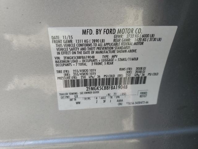 2FMGK5C88FBA19048 Ford FLEX SEL