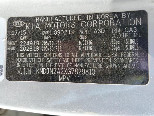 KNDJN2A2XG7829810 KIA Soul