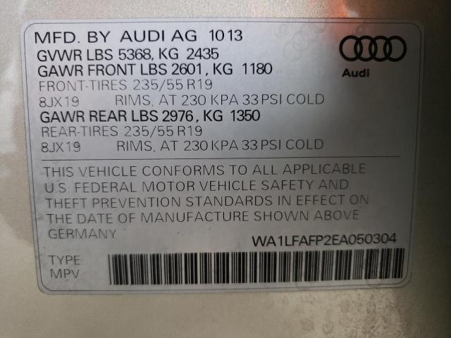 WA1LFAFP2EA050304 2014 AUDI Q5, photo no. 14