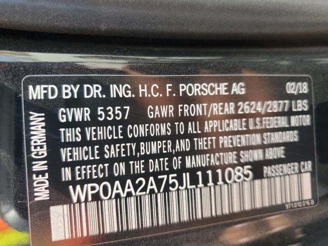 WP0AA2A75JL111085 Porsche PANAMERA 4