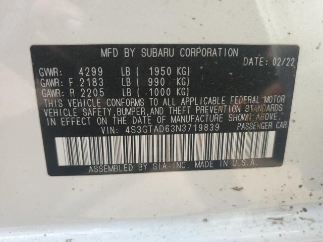 4S3GTAD63N3719839 Subaru Impreza Premium