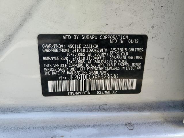 JF2GTDECXKH323686 Subaru Crosstrek Premium