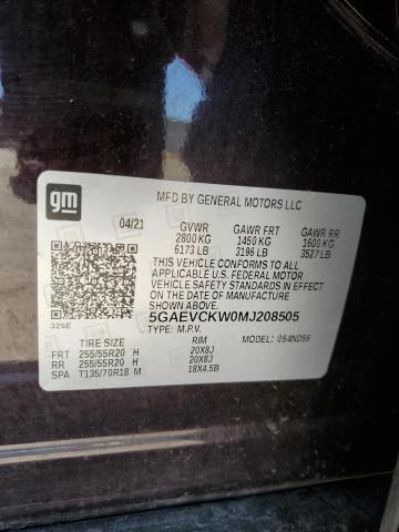 2021 BUICK ENCLAVE AV - 5GAEVCKW0MJ208505