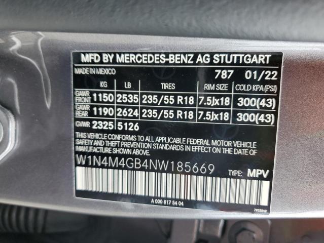 W1N4M4GB4NW185669 Mercedes-Benz GLB 250