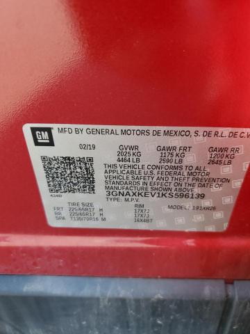 2019 CHEVROLET EQUINOX LT - 3GNAXKEV1KS596139