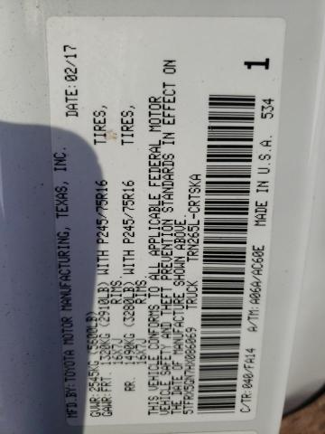 Toyota Tacoma Access Cab 2017 5TFRX5GN7HX086069 Image 12