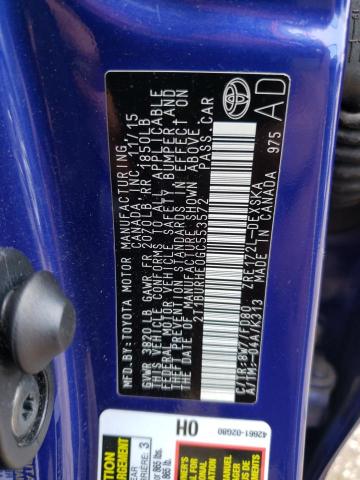 2T1BURHE0GC553572 | 2016 TOYOTA COROLLA L